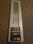 Altus White 2 1/4" X 14" Metal Floor Register - New Packaging. Fixed Price $15.99.