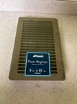 Accord #ABFRBR610 Floor Register W/ Louvered Design X Duct Opening, Steel. Fixed Price $25.68.