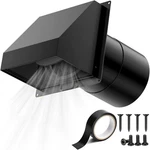 Hg Power 6 Inch Hooded Wall Vent With Removable Mesh & Built-in Backdraft Damper. Fixed Price $83.16.