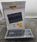 (qty 5) Sierra Grates CTP410-GRY-5: 4" X 10" Steel Floor Register Granite Grey. Fixed Price $73.99.