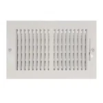 10 In. X 6 2-WAY Steel Wall/ceiling Register , White. Fixed Price $11.61.