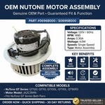 Oem Genuine Nutone S0696B000 Motor Assembly QT100 QT110 QT9093 JA2C394N. Fixed Price $93.00.