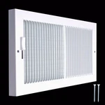 Steel Baseboard Air Supply Grille With Multi-shutter Damper Register Vent. Fixed Price $36.89.