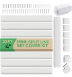 4'' 23FT Mini Split Line White Cover Kit Ductless Linset Ac Plusluck. Fixed Price $34.50.
