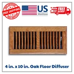 T.a. Industries H168ODF04X10 In. Oak Floor Diffuser. Fixed Price $13.23.