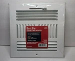 Everbilt 8" X White Paintable 4-WAY Ceiling & Wall Register Brand New. Fixed Price $25.50.