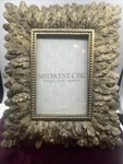 Midwest Cannon Falls Gold Feather Photo Picture Frame 4X6 Ornate Stand. Fixed Price $40.79.