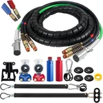 15FT 3 Semi Truck Air Lines Kit Hose With 16" And 20" Tender Spri. Fixed Price $170.00.