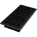 (1)-IMPERIAL Wonderland In. X 10 Black Iron Steel Floor Register RG3459. Fixed Price $31.89.