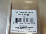 Rv Designer H861 Heating/cooling Register 10" X2.25" Tan Plastic Damper (12A2). Fixed Price $18.00.