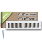 Fits 4X10 Duct Opening Toe Kick Vent Cover By Handua Cabinet Spa.... Fixed Price $22.57.