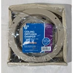 6" Truaire Ceiling Diffuser Damper Smoothglide Brown Paintable Surface. Fixed Price $16.00.