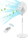 Shinic 16-INCH Oscillating Pedestal Fan With Remote Control, 3-SPEED Quiet Oper. Fixed Price $64.79.