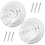 Therwen 2 Pieces 6 Inch Round Vent Cover, Ceiling Diffuser Hvac Duct Cov.... Fixed Price $39.10.
