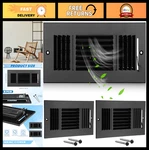 2 Pcs 10X4 Inch Ceiling Vent Covers - 3 Way Sidewall Air Register, Adjustable. Fixed Price $55.99.