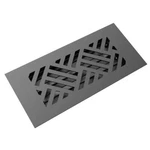 Low Profile Steel Floor Register 10X4 In. Black Decorative Vent Cover. Fixed Price $56.41.