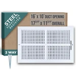 Fits 16X10 Duct Opening 2 Way Steel Air Supply Diffuser By Handua Register Ven. Fixed Price $19.80.