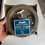 Accord Ceiling Damper #71553 Brown 6 Round Heavy Gauge Steel Adjustable Sealed. Fixed Price $6.00.