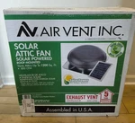 Air Vent 53510 Solar Powered Attic Roof Mounted Fan 800 Cfm Energy Saving New. Fixed Price $210.26.
