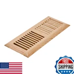 Razo Red Oak Wood Floor Register Drop-in Vent Cover Damper 4X12 Inch Unfinished. Fixed Price $42.82.