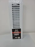 1/4" X 10" Floor Register White 24 Ga Steel With Damper Ductwork Cover Altus. Fixed Price $10.00.