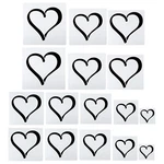 Patikil Heart Painting Stencils, 16 Pack Reusable Tem.... Fixed Price $23.29.