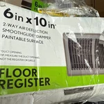 Everbilt 6 X 10 Floor Register Smoothglide Damper Two Way Brown Lot Of 3. Fixed Price $33.00.