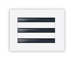 8X6 Modern Ac Vent Cover - Decorative White Air Standard Linear Slot Diff. Fixed Price $42.99.