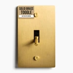 Select 1-GANG Solid Brass Toggle Switch, Satin Finish, 15A 120V Ac Wall.... Fixed Price $125.59.