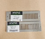 Pair Hvac Premium Toe Space Grilles 2" X 10" Grey TSG210GR Line 1911. Fixed Price $12.23.