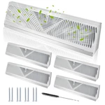 Swess 4 Pcs 15 Inch Baseboard Register Vent White, Air Diffuser For Ho. Fixed Price $70.87.