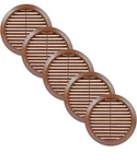 5PACK 6" Inch (grille Dimensions) Brown Plastic Round Vent Cover - Hvac Air. Fixed Price $24.99.