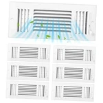 6 Pcs Interior Size Air Ceiling Vent Covers 3 Way Sidewall 12 X 4 Inch White. Fixed Price $73.70.
