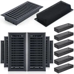 12 Pcs Floor Register With Cover Trap 4" X 10" Set, Including 6 Walkable Desi.... Fixed Price $81.19.