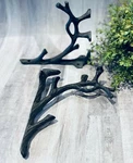 2 Cast Iron Tree Branch Shelf Wall Braces Rustic Wood Brackets 7" Nature Corbels. Fixed Price $33.05.