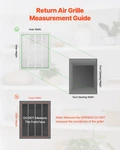 Return Air Filter Grille 20X25 Wall Vent Cover Steel For 1 Inch. Fixed Price $63.99.