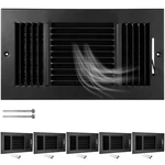6 Pcs Covers 12 X Inch Hvac Sidewall Air Ceiling Register 3 Way Vents .... Fixed Price $100.12.