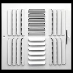 Hvac Premium 14W 14H Duct Opening 4-WAY Fixed Curved Blade Air Supply. Fixed Price $119.00.