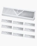 Vevor Floor Registers 18-INCH 10-PACK Vents For Hvac Baseboard White. Fixed Price $118.02.
