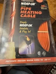 Wrap-on Pipe Heating Cable 30-FEET 120 Volt Built-in Thermostat Low Wattage. Fixed Price $29.99.