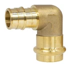 Nibco H-36842W Elbow 1/2" Dzr Brass 90 250 Psi Press Pex Connection. Fixed Price $24.21.