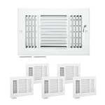X 10 Inch Floor Registers, 6-PACK Vents, Hvac 3-DIRECTION Iron Gri. Fixed Price $70.16.