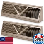 Yaocom 2-PACK 18" Baseboard Register Vent Covers Steel, Adjustable Airflow. Fixed Price $101.40.