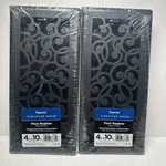 Lot Of 4-IMPERIAL Floor Register Covers 4"X10 + X12-TWO Each Black Iron Nib. Fixed Price $32.00.