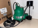 Pentair MDC33V1 Submersible Thermally Protected 1/3 Hp Cast Iron Sump Pump 115V. Fixed Price $198.00.