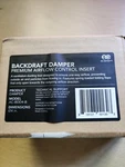 Backdraft Damper, 4" Antidraft Ducting Insert For Range Hoods And Bathroom Fans. Fixed Price $18.00.