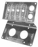 Control Panel For Peterbilt Lighter Tractor/trailer 4 Switch Stainless GG#68331. Fixed Price $52.51.