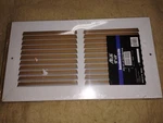 Altus Baseboard Grille 12" X 6" Duct Opening White 639-8172, All Steel 24 Gauge. Fixed Price $9.99.