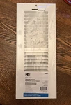 Reliabilt 12"X6 Sidewall Steel Register Damper Box White New. Fixed Price $10.55.