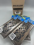 Pack- Decor Grates SPH412-RB Floor Register, 4X12, Rubbed Bronze Finish. Fixed Price $60.00.